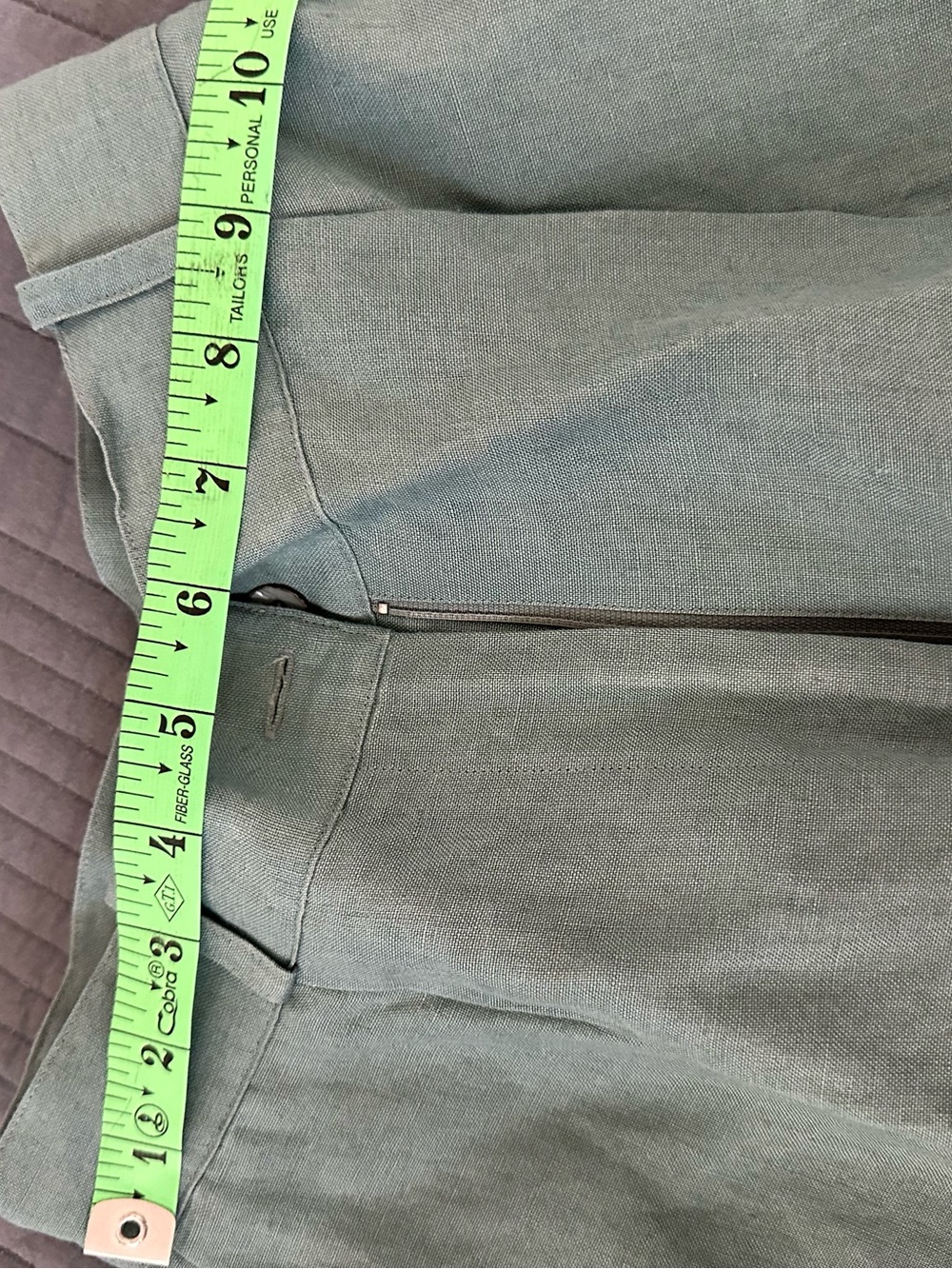 Vintage Women's teal high rise shorts - Classic Tailored Style - Picture 4 of 4